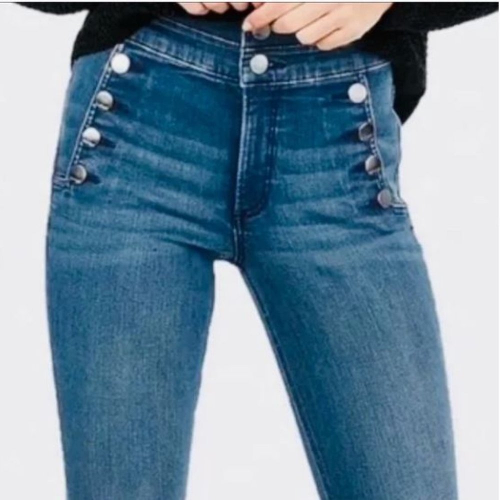 Express Sailor Stretch Ankle Jean Leggings Super High Rise